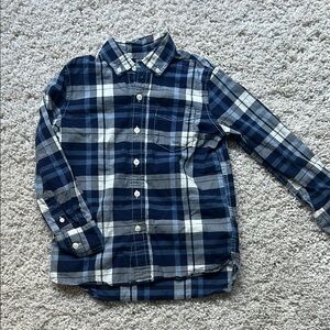 GAP Kids Blue Plaid Shirt